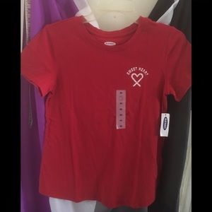 NWT Old Navy Sweet Heart Tee XS